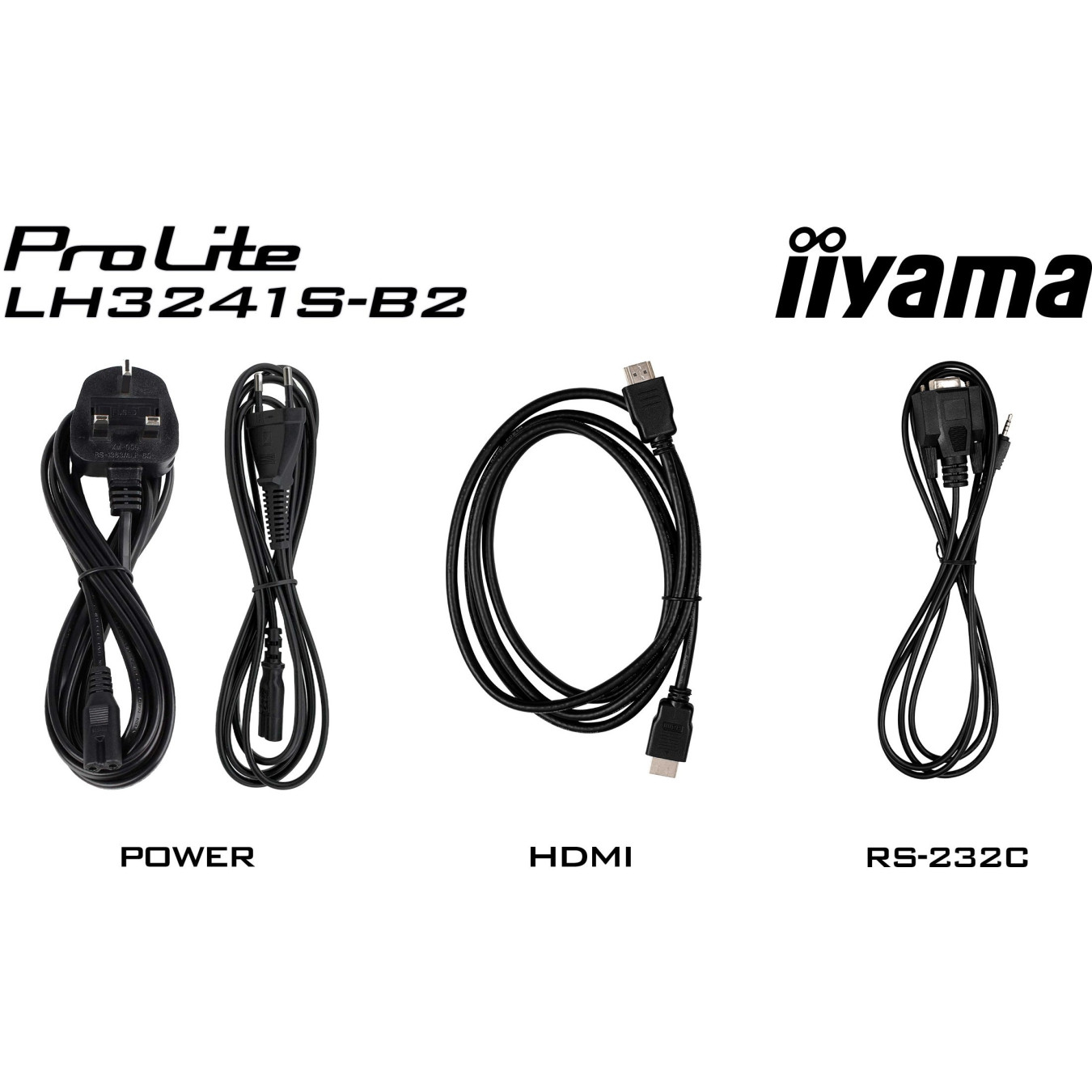 Iiyama LH3241S-B2 - 31.5-inch IPS Full HD Kiosk Display, 3xHDMI, USB, 20W Speakers, Black — Buy in Cyprus with Fast Delivery