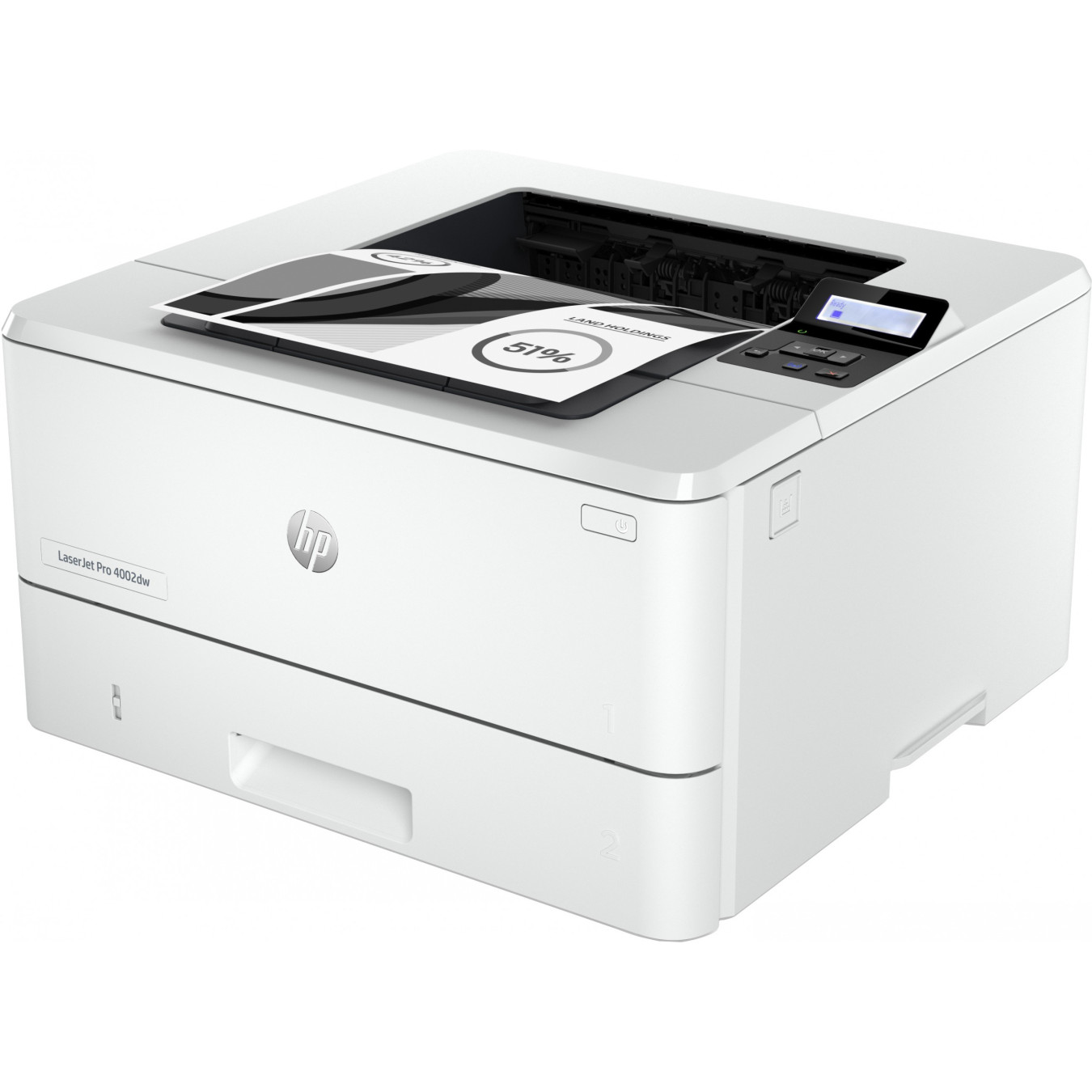 HP LaserJet Pro 4002dw - Monochrome Laser Printer - White, 256MB, 1.2GHz, 40 ppm, Duplex, LAN/Wi-Fi