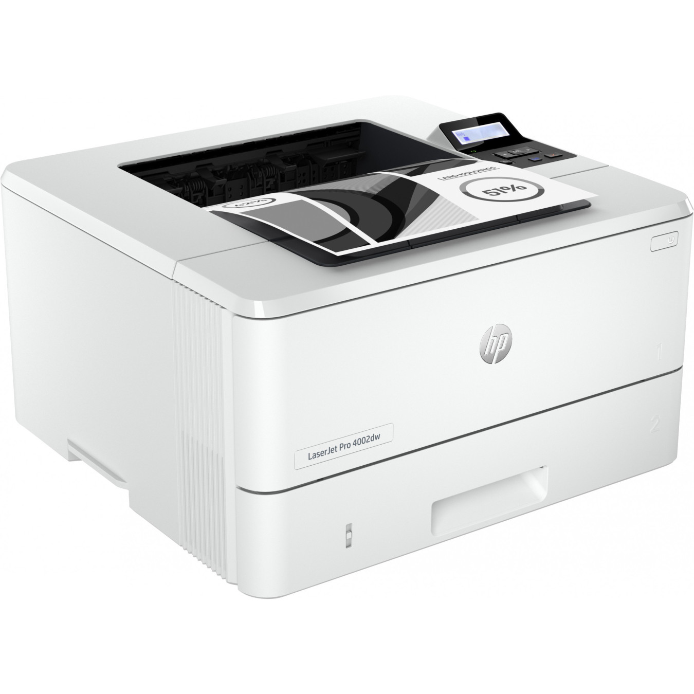 HP LaserJet Pro 4002dw - Monochrome Laser Printer - White, 256MB, 1.2GHz, 40 ppm, Duplex, LAN/Wi-Fi