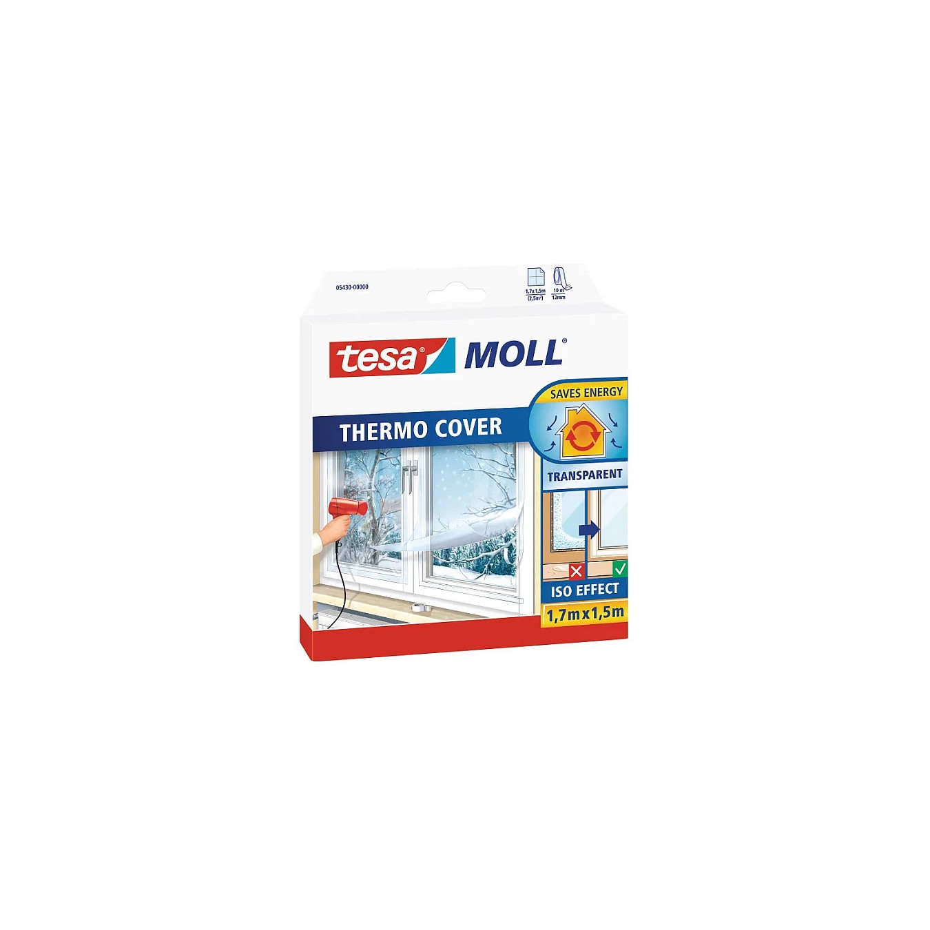 Buy tesa Fensterisolierfolie tesamoll® Thermo Cover transparent 1,5 x 1,7 m in Cyprus, Nicosia, Limassol, Larnaka, Pafos