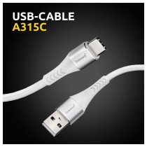 Buy Intenso USB-Kabel A315C Nylon 1,5m weiß, USB-A und USB-C Anschluss, unterstützt Schnelladen (PD) bis 60W in Cyprus, Nicosia,