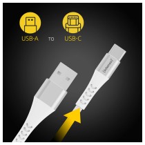 Buy Intenso USB-Kabel A315C Nylon 1,5m weiß, USB-A und USB-C Anschluss, unterstützt Schnelladen (PD) bis 60W in Cyprus, Nicosia,