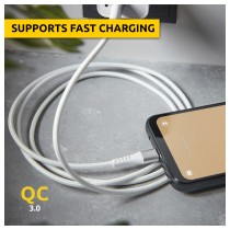 Buy Intenso USB-Kabel A315C Nylon 1,5m weiß, USB-A und USB-C Anschluss, unterstützt Schnelladen (PD) bis 60W in Cyprus, Nicosia,