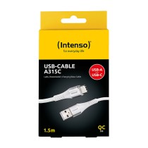 Buy Intenso USB-Kabel A315C Nylon 1,5m weiß, USB-A und USB-C Anschluss, unterstützt Schnelladen (PD) bis 60W in Cyprus, Nicosia,