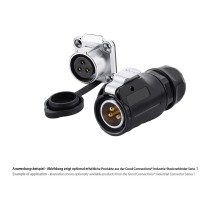 Buy Good Connections Industrie-Kupplung S1 - Power 3-Pin M20 in Cyprus, Nicosia, Limassol, Larnaka, Pafos