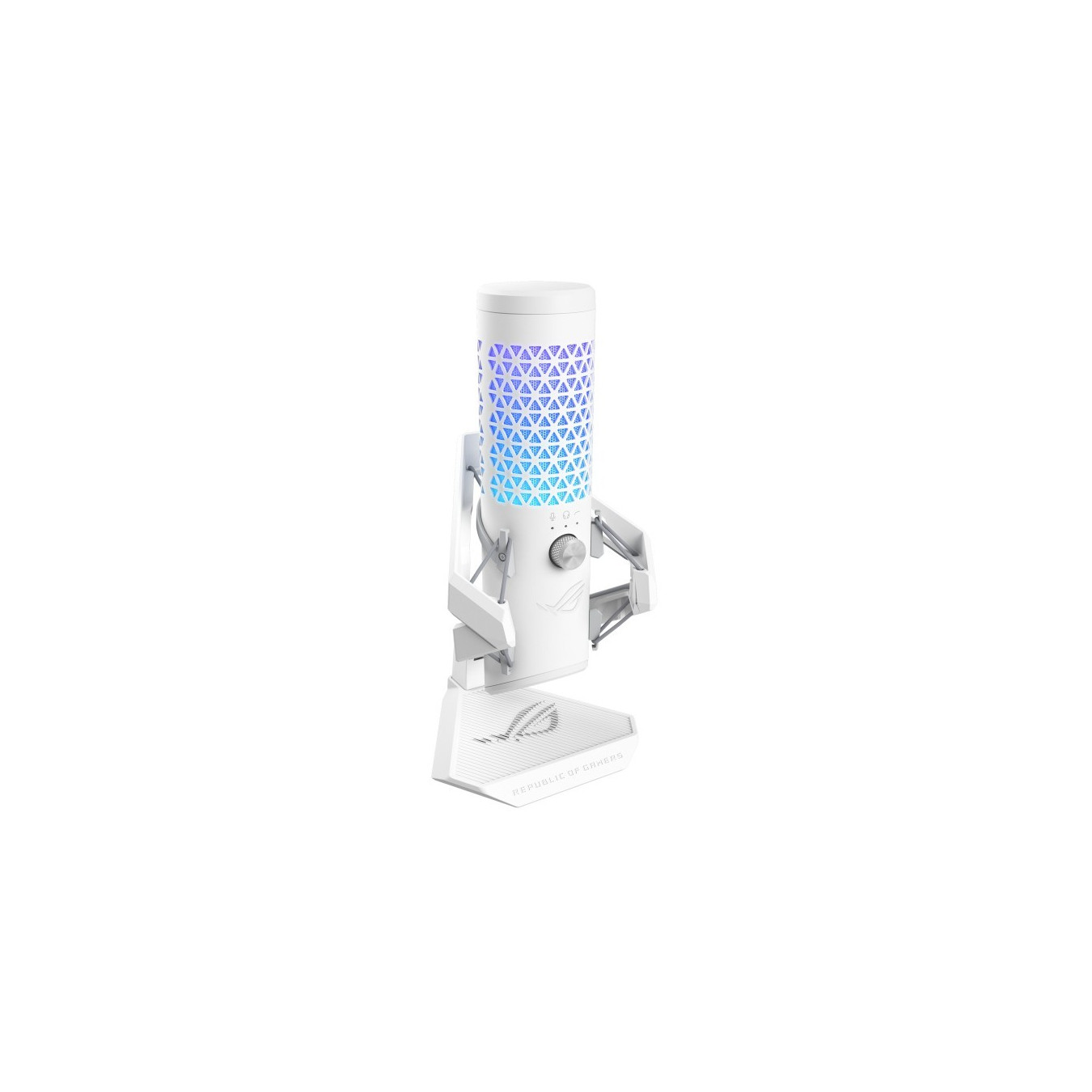 ASUS ROG Carnyx USB Condenser Table Microphone - Cardioid, 24-bit/192kHz, -37 dB Sensitivity - White