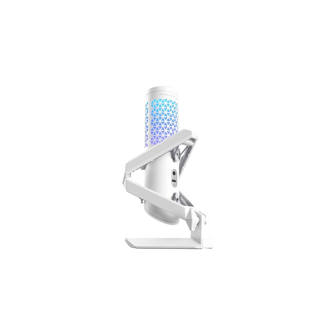 ASUS ROG Carnyx USB Condenser Table Microphone - Cardioid, 24-bit/192kHz, -37 dB Sensitivity - White