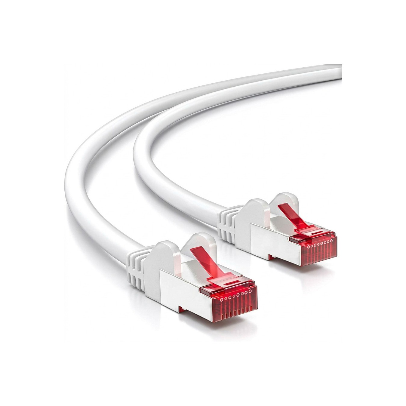 Buy Patchkabel CAT6 RJ45 S FTP 7,5m white in Cyprus, Nicosia, Limassol, Larnaka, Pafos