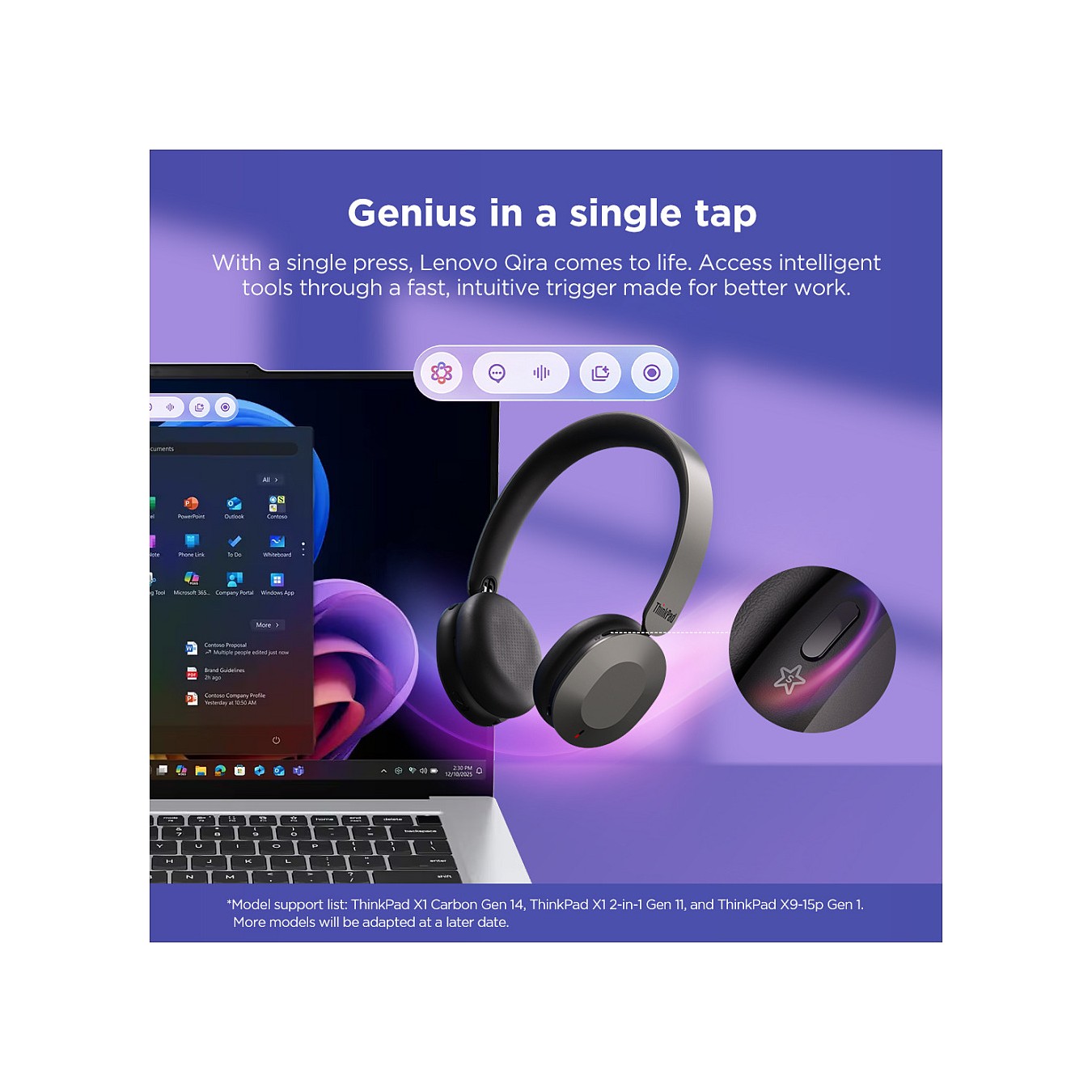 Buy Lenovo Dual-Mode Wireless ANC Foldable Headset 8550 Aura Edition USB-C Teams in Cyprus, Nicosia, Limassol, Larnaka, Pafos