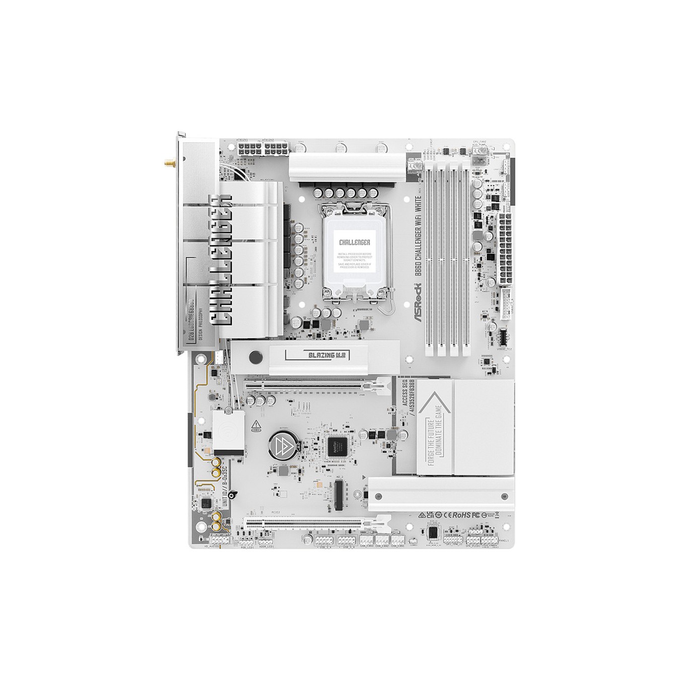 Buy ASROCK B860 Challenger WiFi DDR5 Intel S1851 White retail in Cyprus, Nicosia, Limassol, Larnaka, Pafos