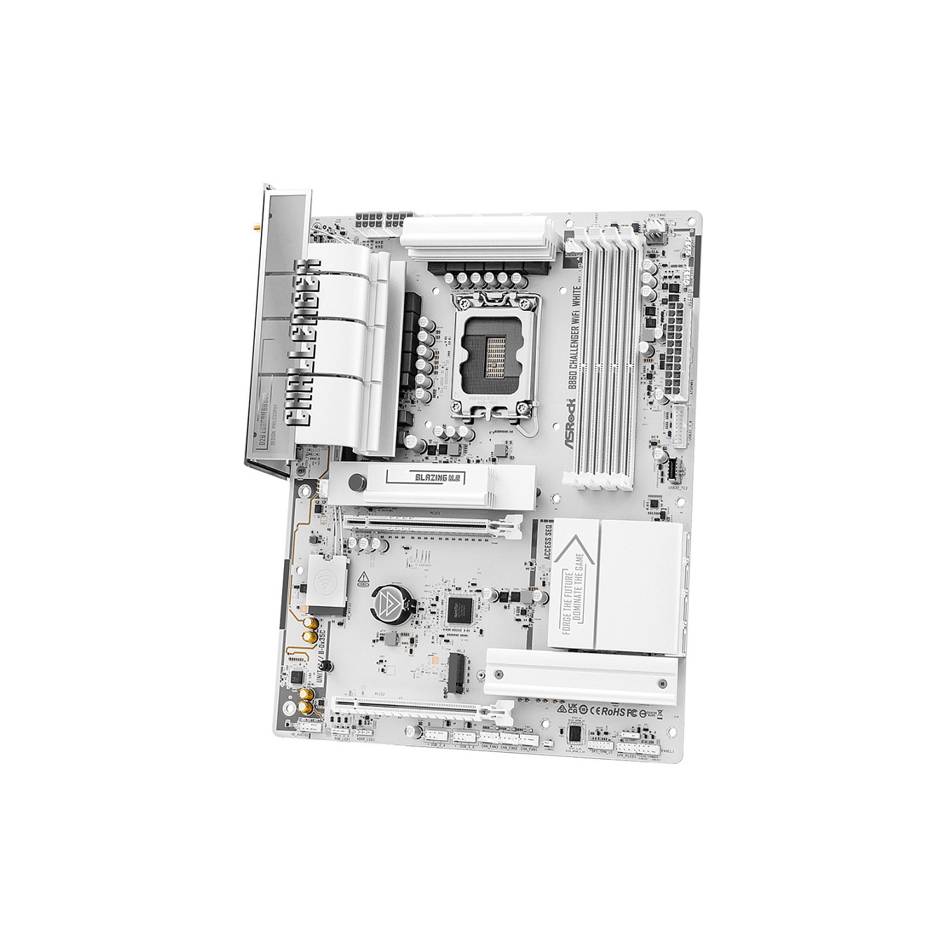 Buy ASROCK B860 Challenger WiFi DDR5 Intel S1851 White retail in Cyprus, Nicosia, Limassol, Larnaka, Pafos