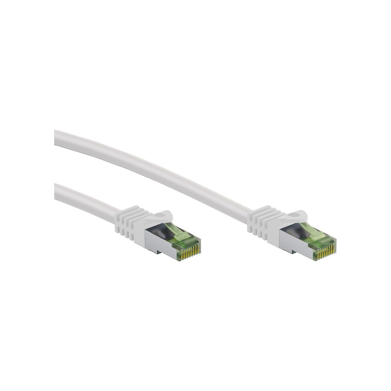 Buy Goobay GHMT-zertifiziertes CAT 8.1 0,5m Patchkabel, S FTP (PiMF), weiß in Cyprus, Nicosia, Limassol, Larnaka, Pafos