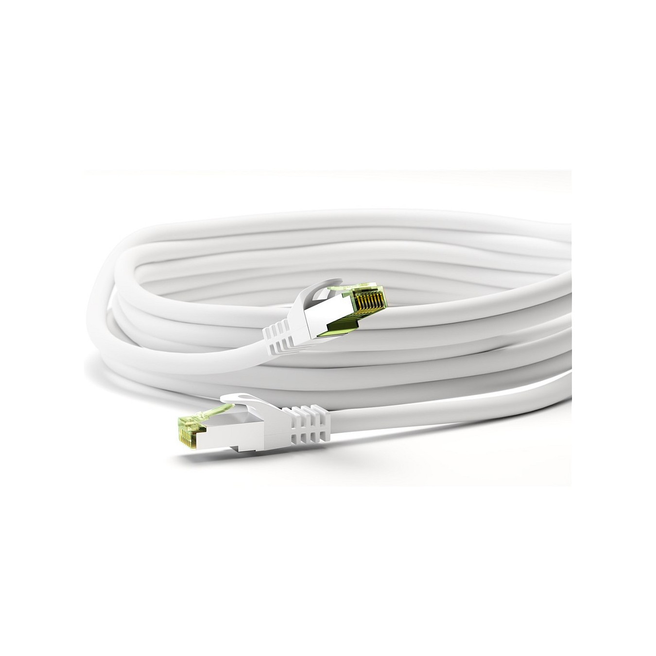 Buy Goobay GHMT-zertifiziertes CAT 8.1 0,5m Patchkabel, S FTP (PiMF), weiß in Cyprus, Nicosia, Limassol, Larnaka, Pafos