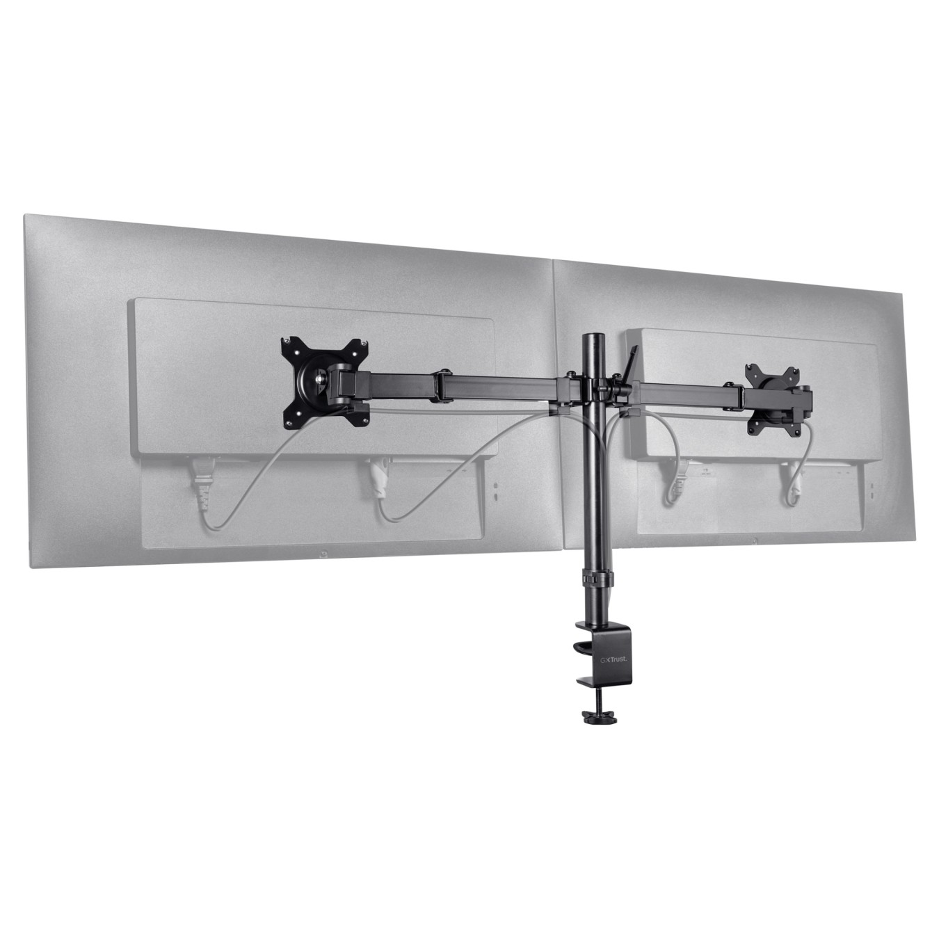 Buy Trust GXT 1120 Mara - Dual Monitor Arm in Cyprus, Nicosia, Limassol, Larnaka, Pafos