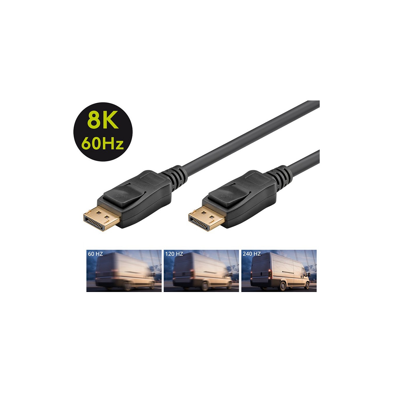 Buy Goobay 1m DisplayPortTM-Kabel 1.4, zertifiziert, 32,4 Gbit s in Cyprus, Nicosia, Limassol, Larnaka, Pafos