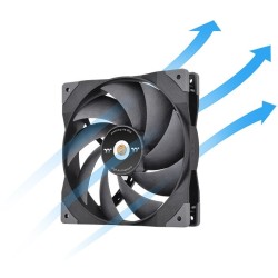 Buy Thermaltake SWAFAN GT14 140mm PC Cooling Fan - Black, 500–2000 RPM, 4-pin PWM in Cyprus, Nicosia, Limassol, Larnaka, Pafos