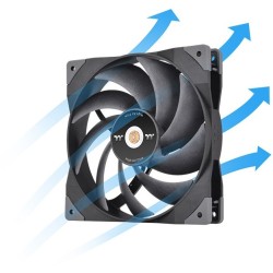 Buy Thermaltake SWAFAN GT14 140mm PC Cooling Fan - Black, 500–2000 RPM, 4-pin PWM in Cyprus, Nicosia, Limassol, Larnaka, Pafos