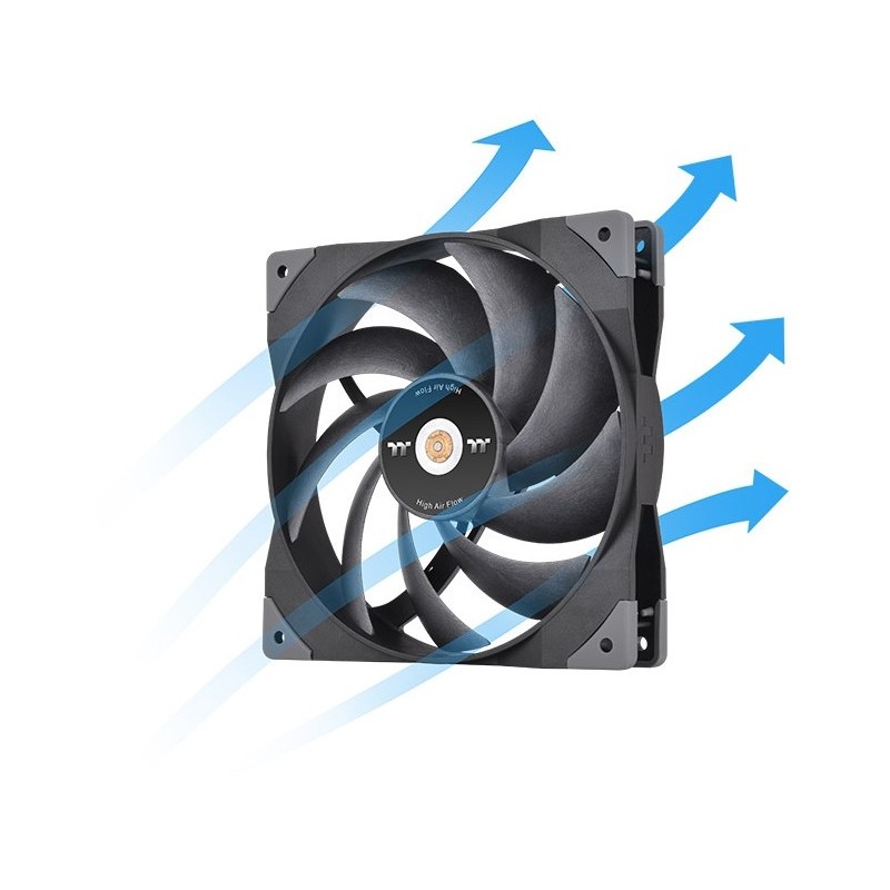 Buy Thermaltake SWAFAN GT14 140mm PC Cooling Fan - Black, 500–2000 RPM, 4-pin PWM in Cyprus, Nicosia, Limassol, Larnaka, Pafos