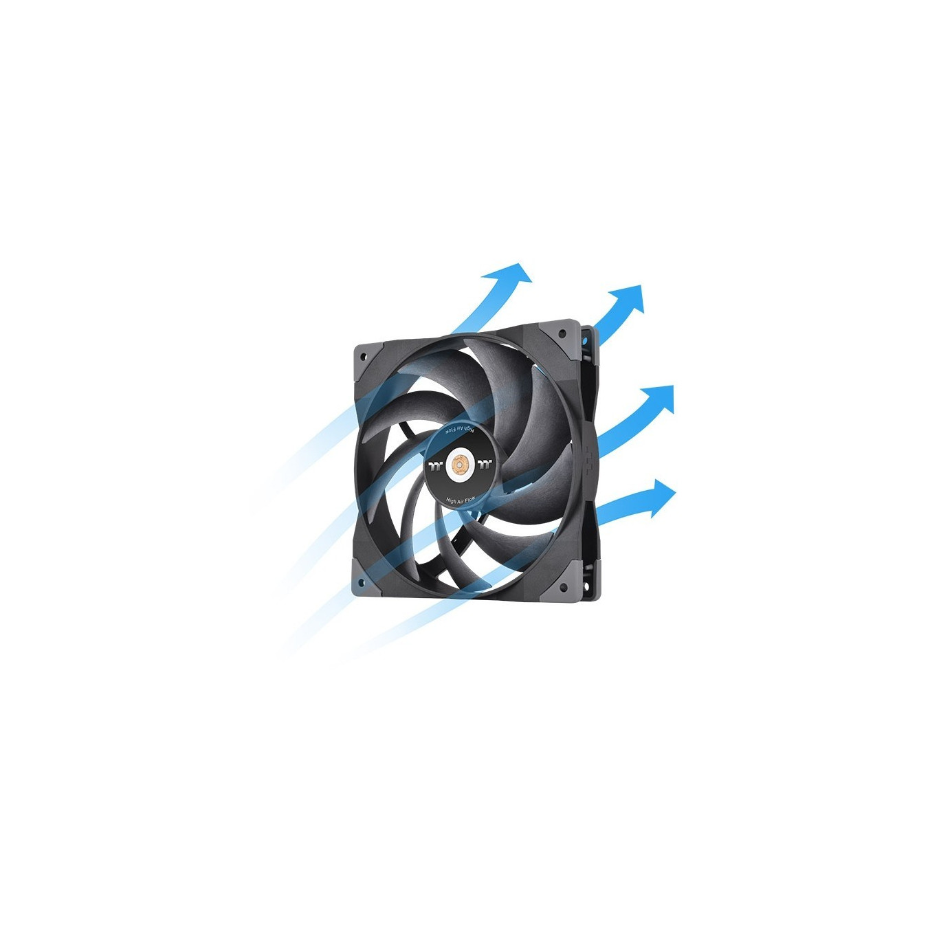 Thermaltake SWAFAN GT14 140mm PC Cooling Fan - Black, 500–2000 RPM, 4-pin PWM — Buy in Cyprus with Fast Delivery