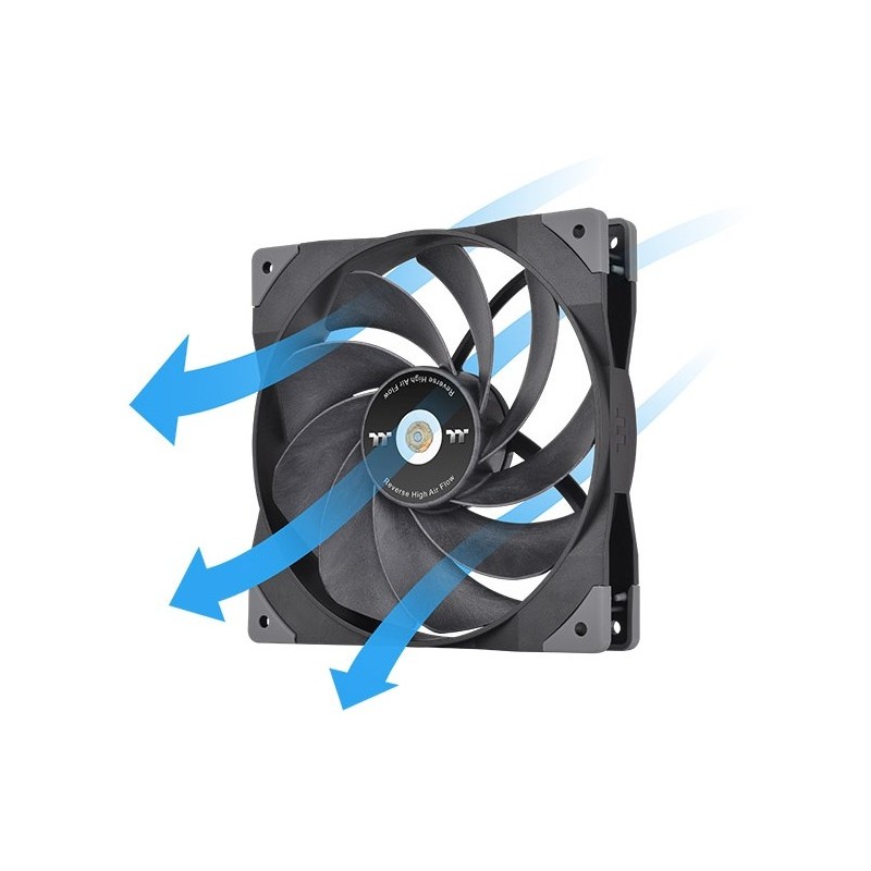Buy Thermaltake SWAFAN GT14 140mm PC Cooling Fan - Black, 500–2000 RPM, 4-pin PWM in Cyprus, Nicosia, Limassol, Larnaka, Pafos