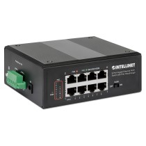 Buy INTELLINET 8-Port PoE+ Gb Switch PoE-Passthrough 1xPD PoE 95W Eingangsstrom 7x PSE PoE Strombudget bis 120W DIN-Hutsc... in 