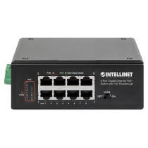 Buy INTELLINET 8-Port PoE+ Gb Switch PoE-Passthrough 1xPD PoE 95W Eingangsstrom 7x PSE PoE Strombudget bis 120W DIN-Hutsc... in 