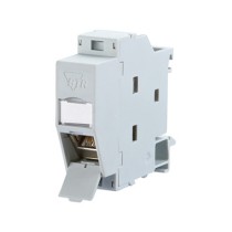 Buy METZ CONNECT REGplus IP20 E-DAT modul, CAT 6A Buchse fr Hutschiene TH35, grau in Cyprus, Nicosia, Limassol, Larnaka, Pafos