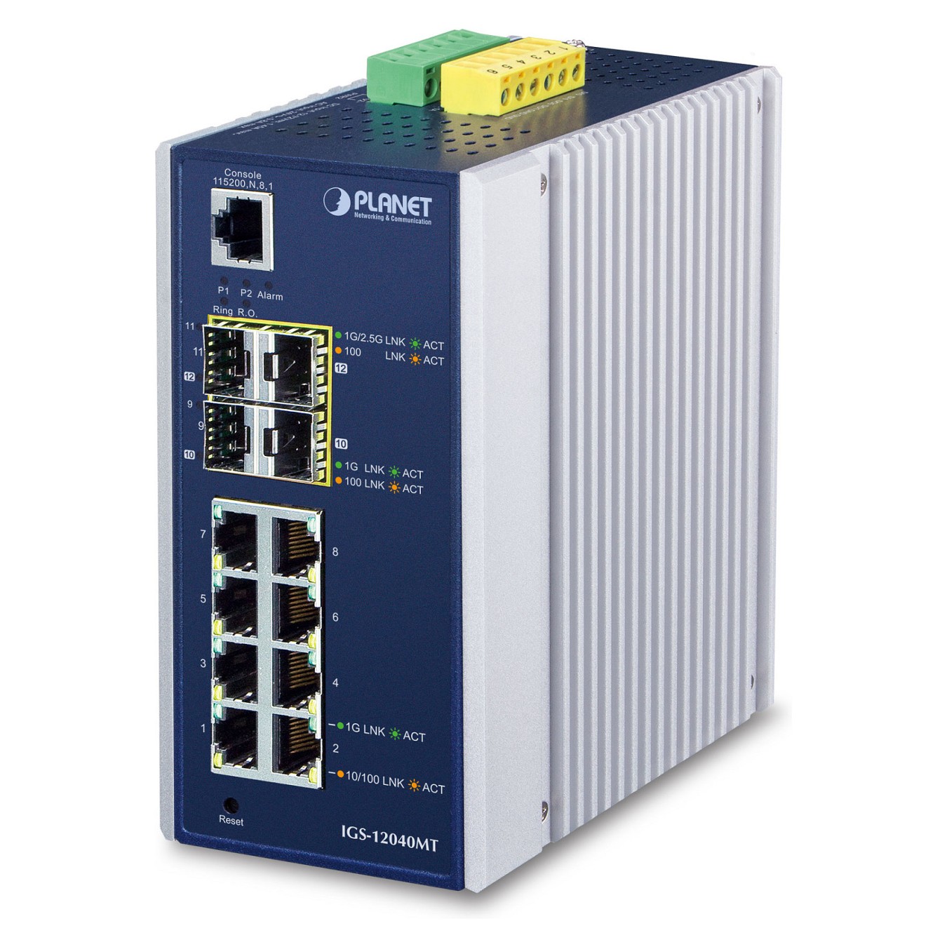 Buy Planet IGS-12040MT 8-Port Industrial Managed Switch in Cyprus, Nicosia, Limassol, Larnaka, Pafos