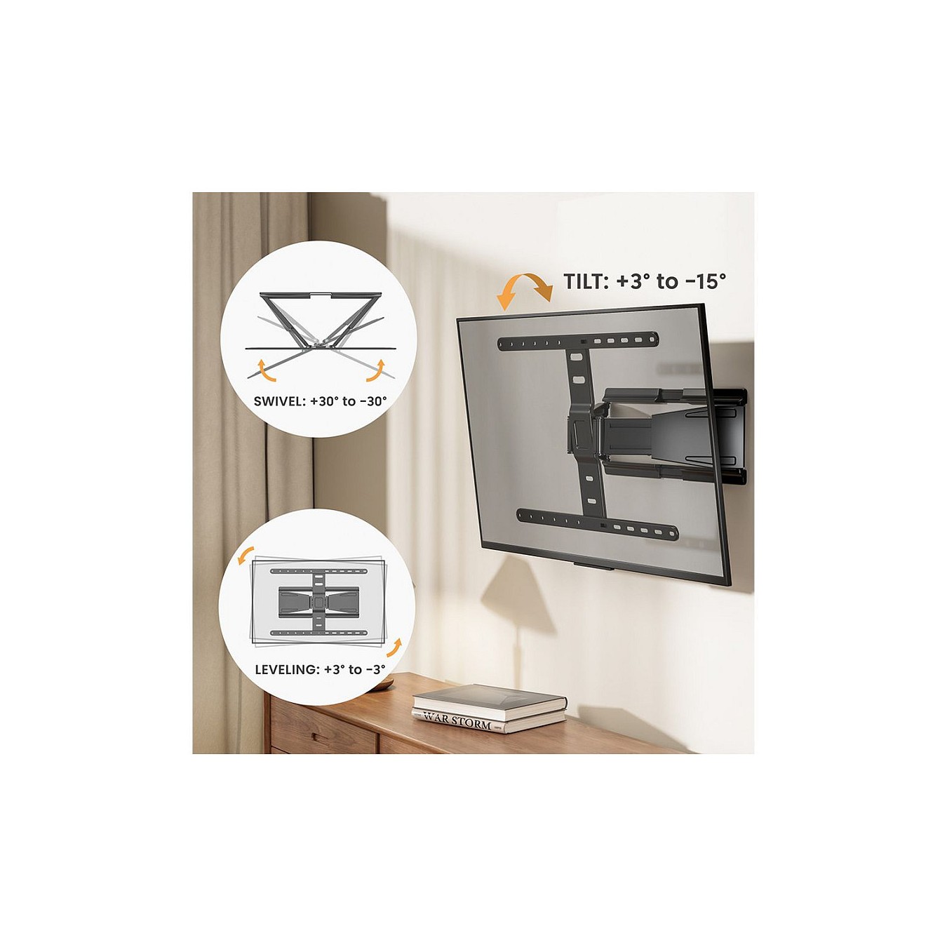 Buy VALUE TV-Wandhalterung, ultra-slim, 43-90 Zoll, bis 50 kg in Cyprus, Nicosia, Limassol, Larnaka, Pafos