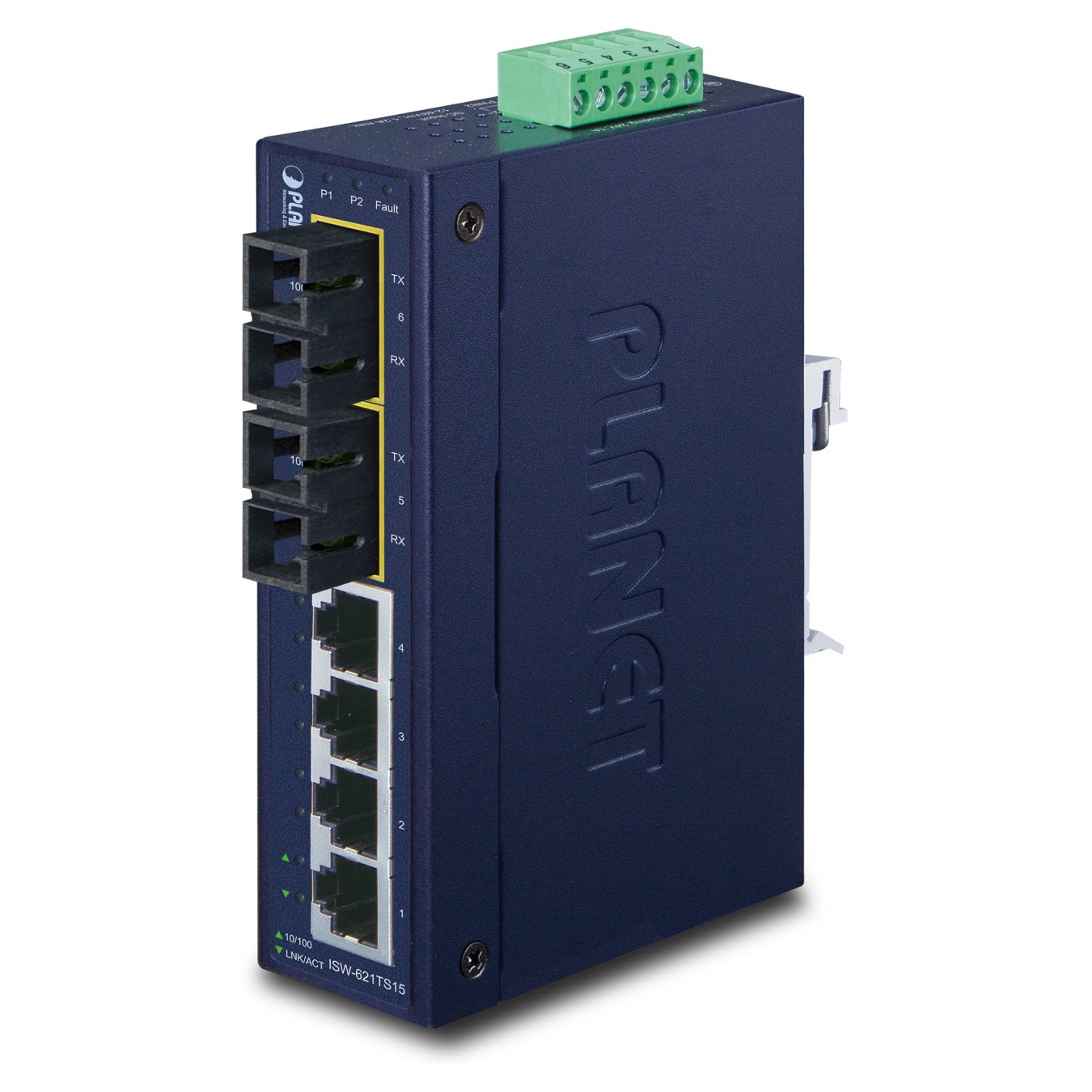 Buy PLANET 4+2 100FX Port Single mode Industrial Ethernet in Cyprus, Nicosia, Limassol, Larnaka, Pafos