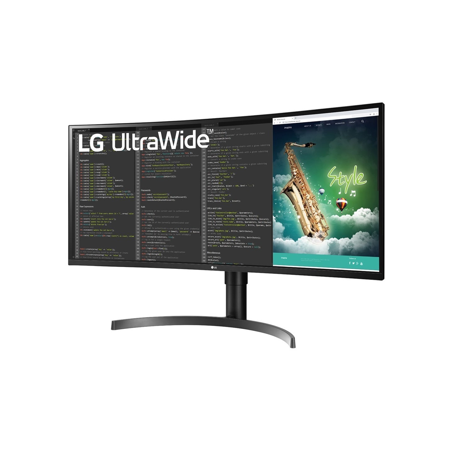 LG 35WN75CP-B 35" Curved UWQHD VA 100Hz HDR10 USB-C 94W - Black (Boxed) — Buy in Cyprus with Fast Delivery