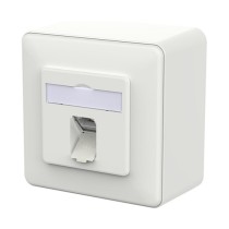 Buy METZ CONNECT Anschlussdose E-DAT C6A IDC 1 Port AP verkehrswei in Cyprus, Nicosia, Limassol, Larnaka, Pafos