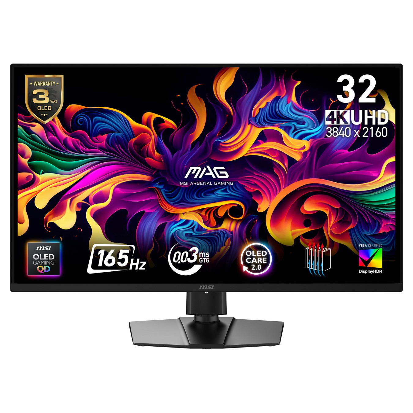 Buy MSI MAG 322UP QD-OLED E16 - OLED Gaming - OLED Care 2.0 165Hz, 0,03ms GtG in Cyprus, Nicosia, Limassol, Larnaka, Pafos