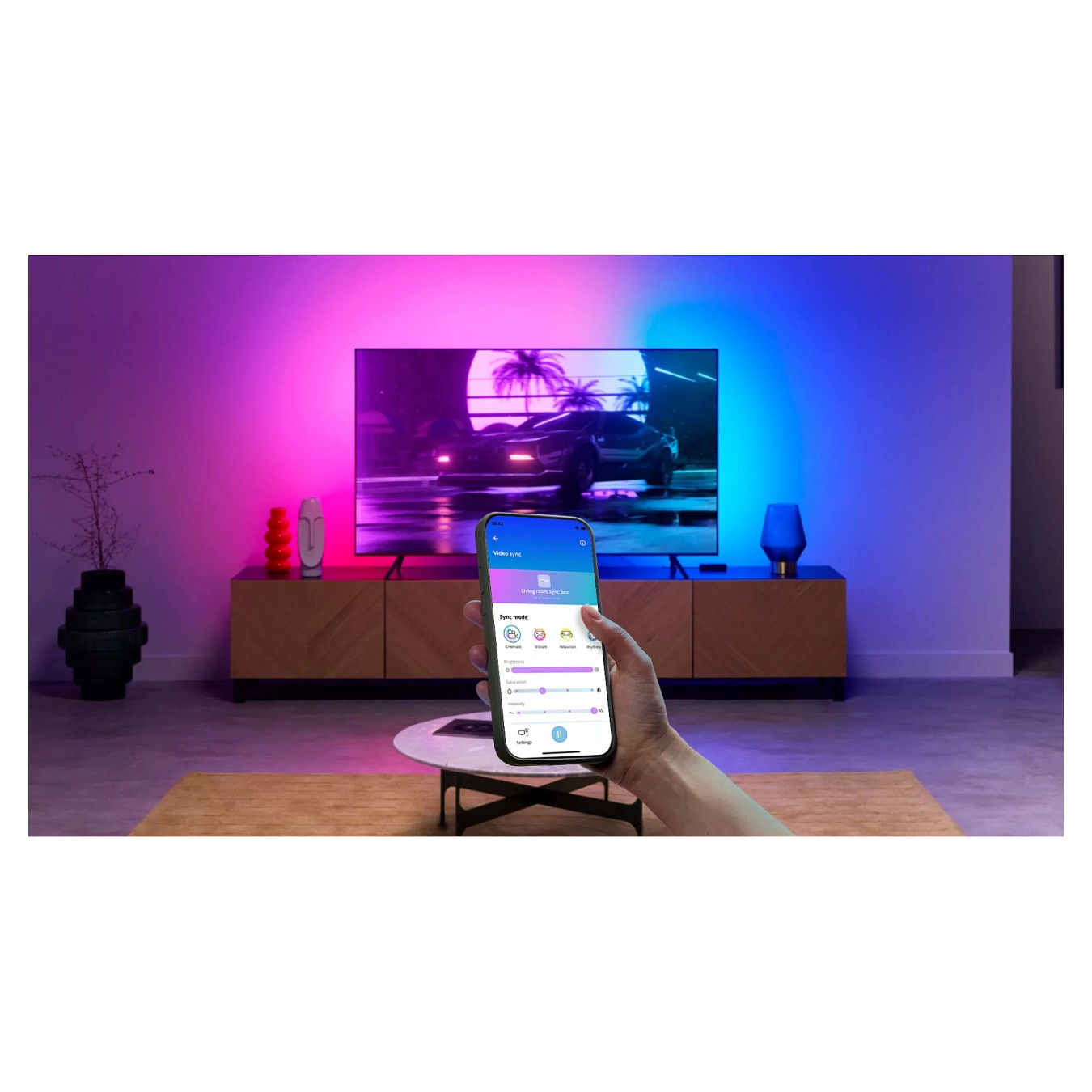 Buy WiZ Sync box starter kit 55''-65'' EU in Cyprus, Nicosia, Limassol, Larnaka, Pafos