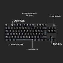 Logitech G413 TKL SE - Tenkeyless Mechanical Gaming Keyboard - Black (Swiss QWERTZ) — Buy in Cyprus with Fast Delivery