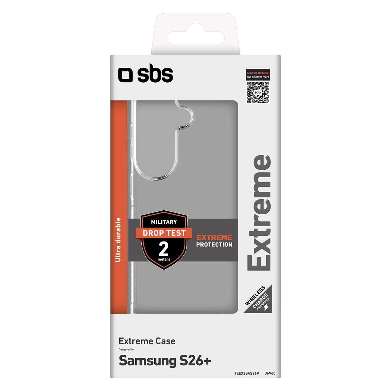 Buy SBS Extreme 2 Cover Galaxy S26+ transparent in Cyprus, Nicosia, Limassol, Larnaka, Pafos