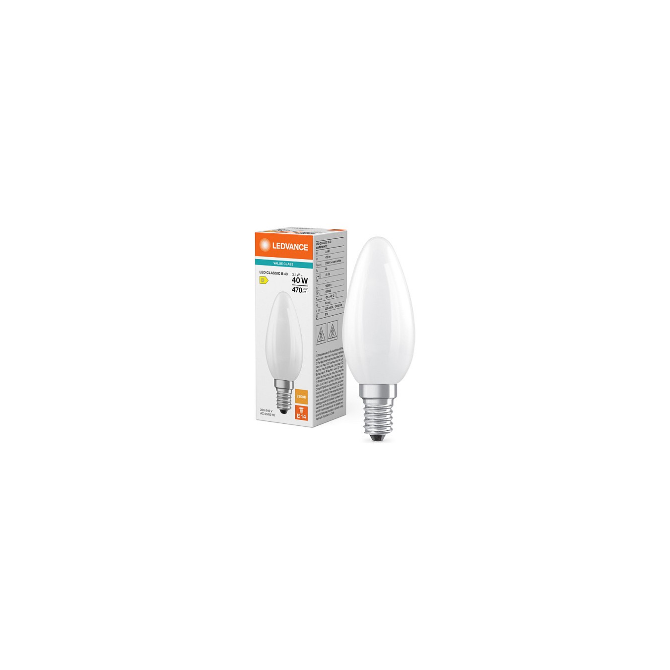 Buy Osram LED Classic B 40 Filament P 3.4W 827 Frosted E14 LED-Lampen, klassische Mini in Cyprus, Nicosia, Limassol, Larnaka, Pa