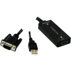 Buy LogiLink VGA + Audio to HDMI Converter - CV0060 - Black, 1080p in Cyprus, Nicosia, Limassol, Larnaka, Pafos