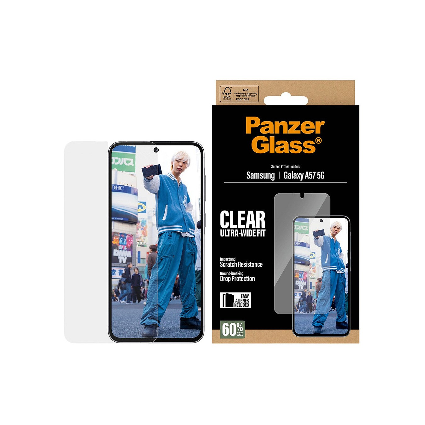 Buy PanzerGlass Displayschutz Samsung Galaxy A57 Ultra-Wide Fit m. EasyAligner in Cyprus, Nicosia, Limassol, Larnaka, Pafos