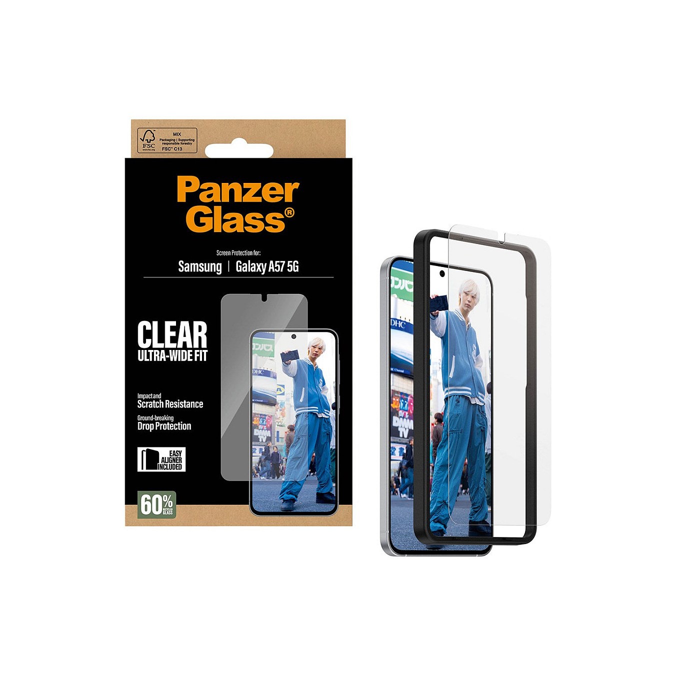 Buy PanzerGlass Displayschutz Samsung Galaxy A57 Ultra-Wide Fit m. EasyAligner in Cyprus, Nicosia, Limassol, Larnaka, Pafos
