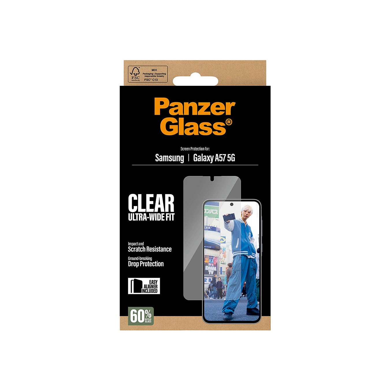 Buy PanzerGlass Displayschutz Samsung Galaxy A57 Ultra-Wide Fit m. EasyAligner in Cyprus, Nicosia, Limassol, Larnaka, Pafos