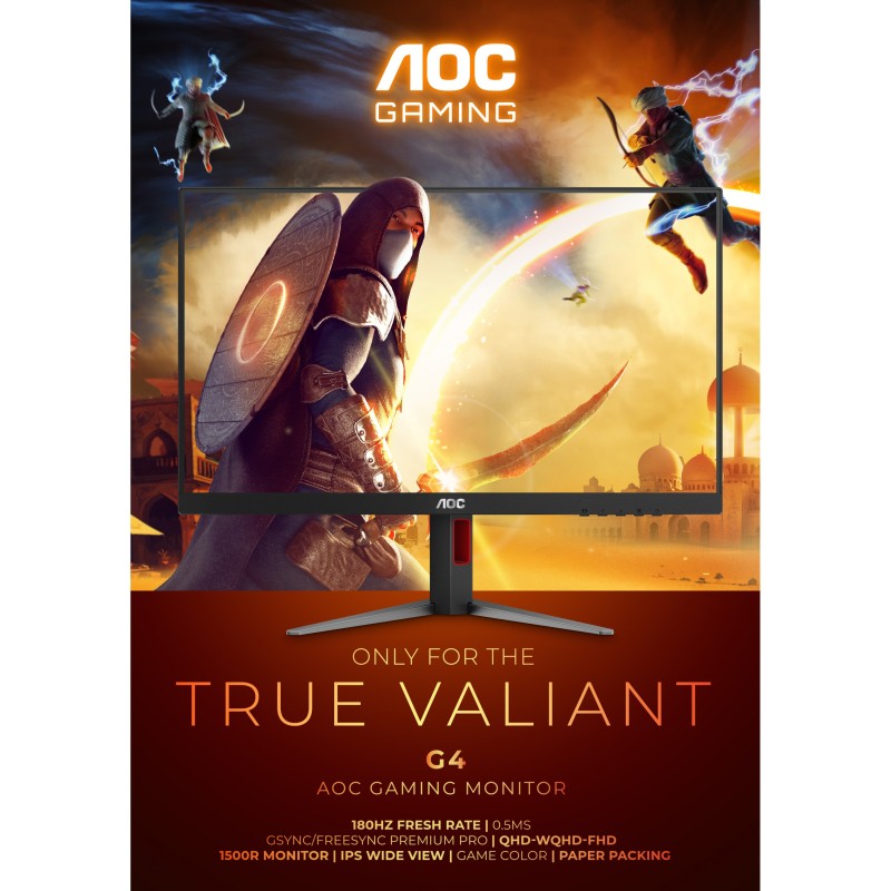 Buy AOC CQ32G4VE - 31.5" QHD Curved Gaming Monitor, 1500R, 180Hz, 1ms GTG, HDR10... in Cyprus, Nicosia, Limassol, Larnaka, Pafos