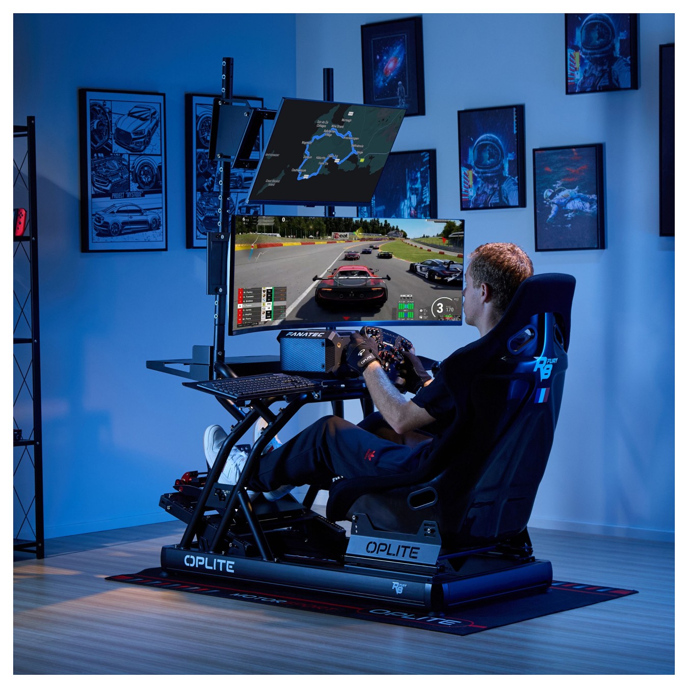 Buy OPLite Monitorstand Single für R8 schwarz in Cyprus, Nicosia, Limassol, Larnaka, Pafos