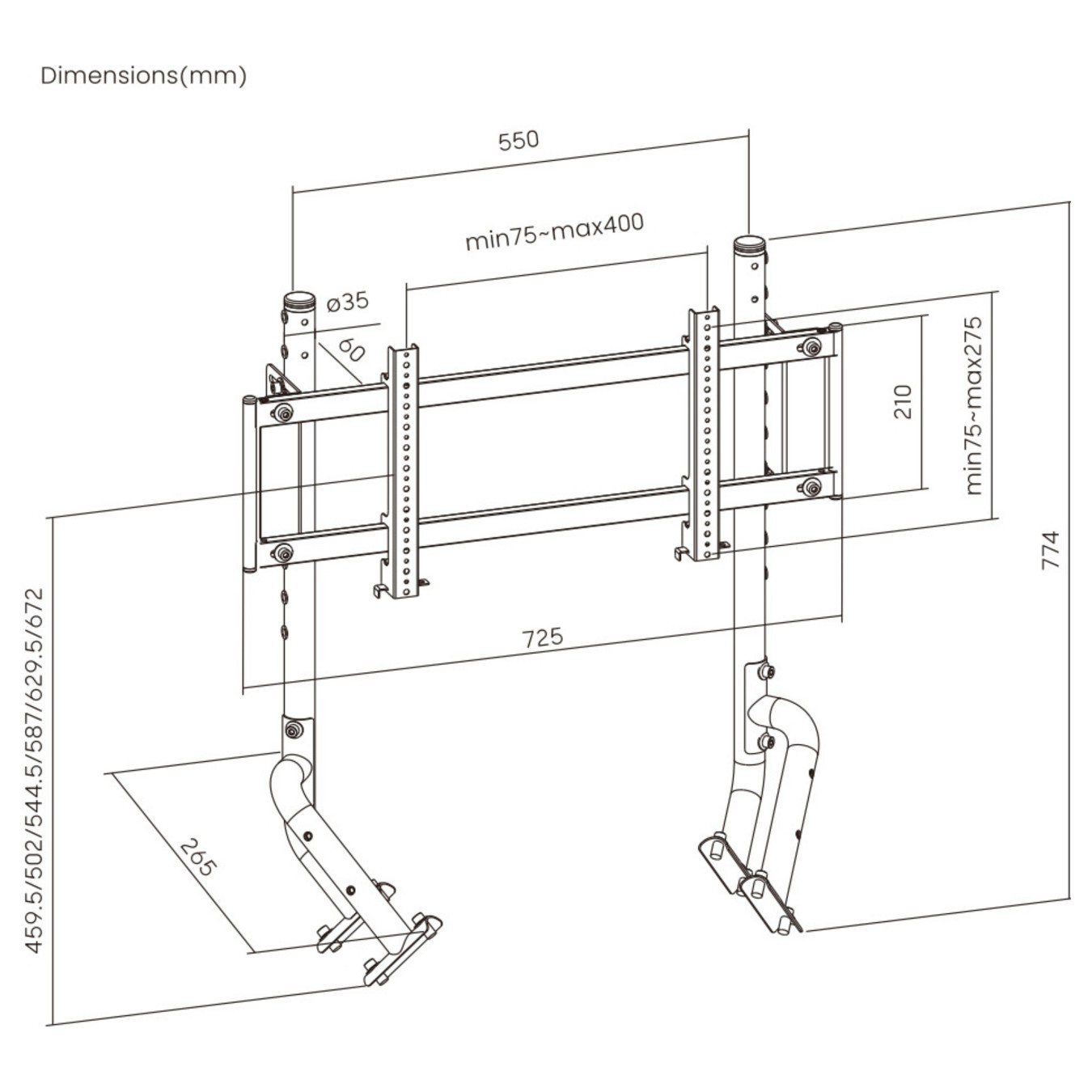 Buy OPLite Monitorstand Single für R8 schwarz in Cyprus, Nicosia, Limassol, Larnaka, Pafos