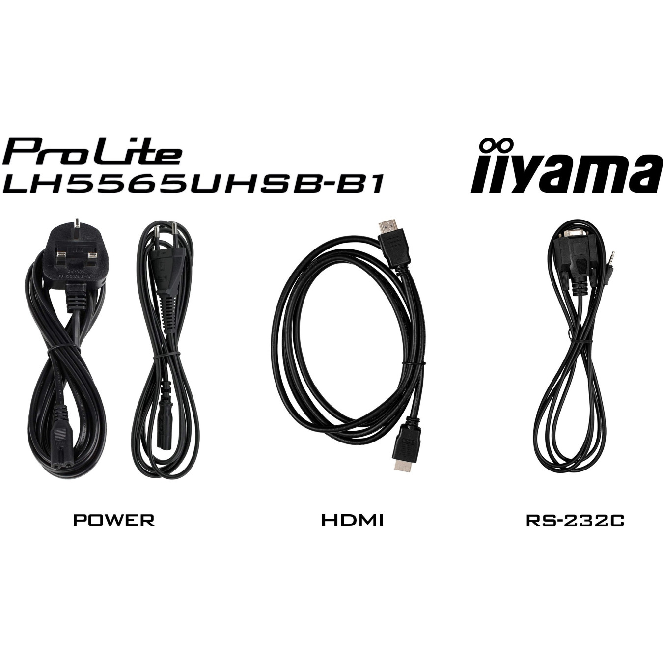 iiyama ProLite LH5565UHSB-B1 - 55" 4K (3840x2160) IPS Touch Display, 800 cd/m2, Android 11, Wi-Fi, 2xHDMI+DP, Speakers, Black