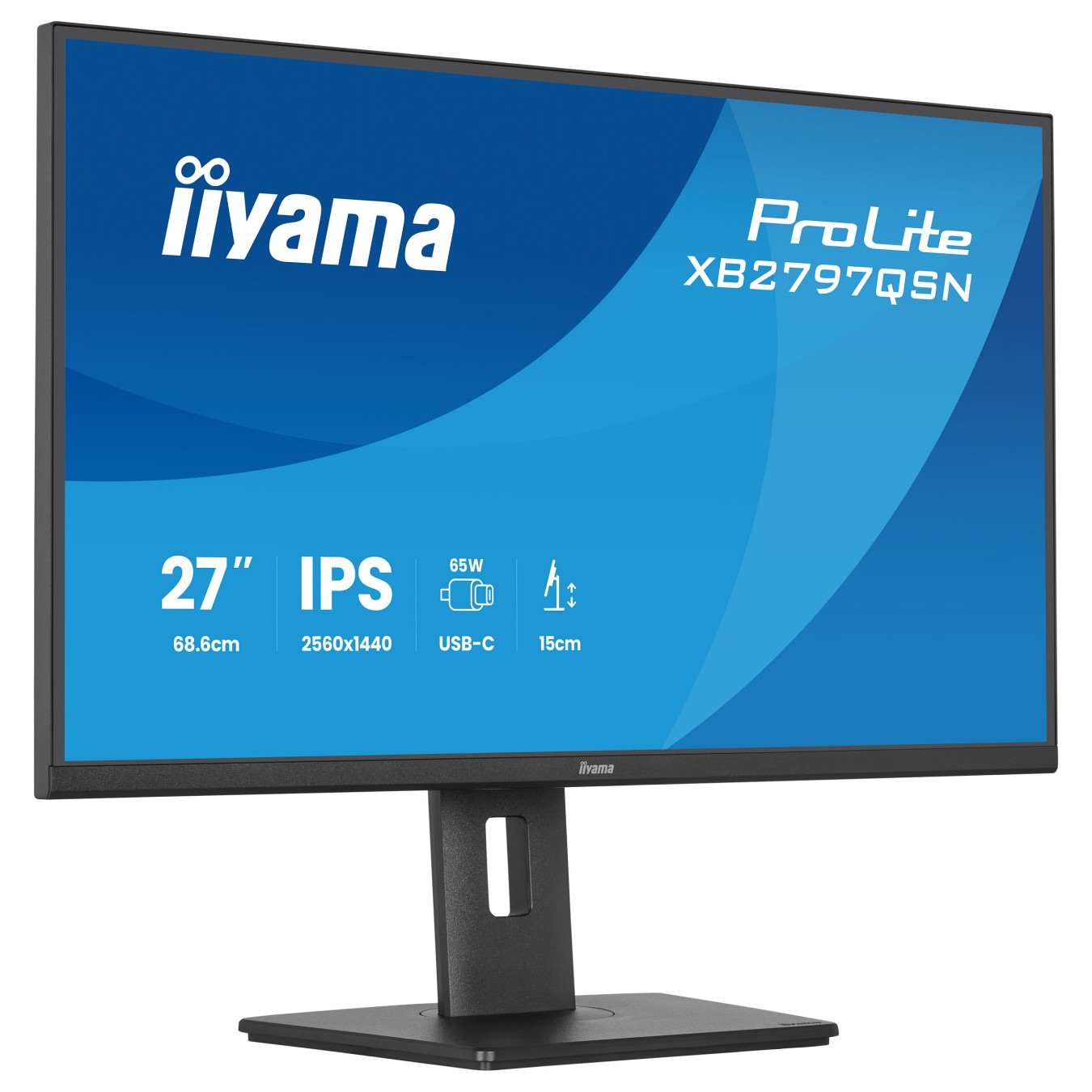Buy IIYAMA 68.6cm (27') XB2797QSN-B1 16:9 HDMI+DP+USB-C IPS in Cyprus, Nicosia, Limassol, Larnaka, Pafos