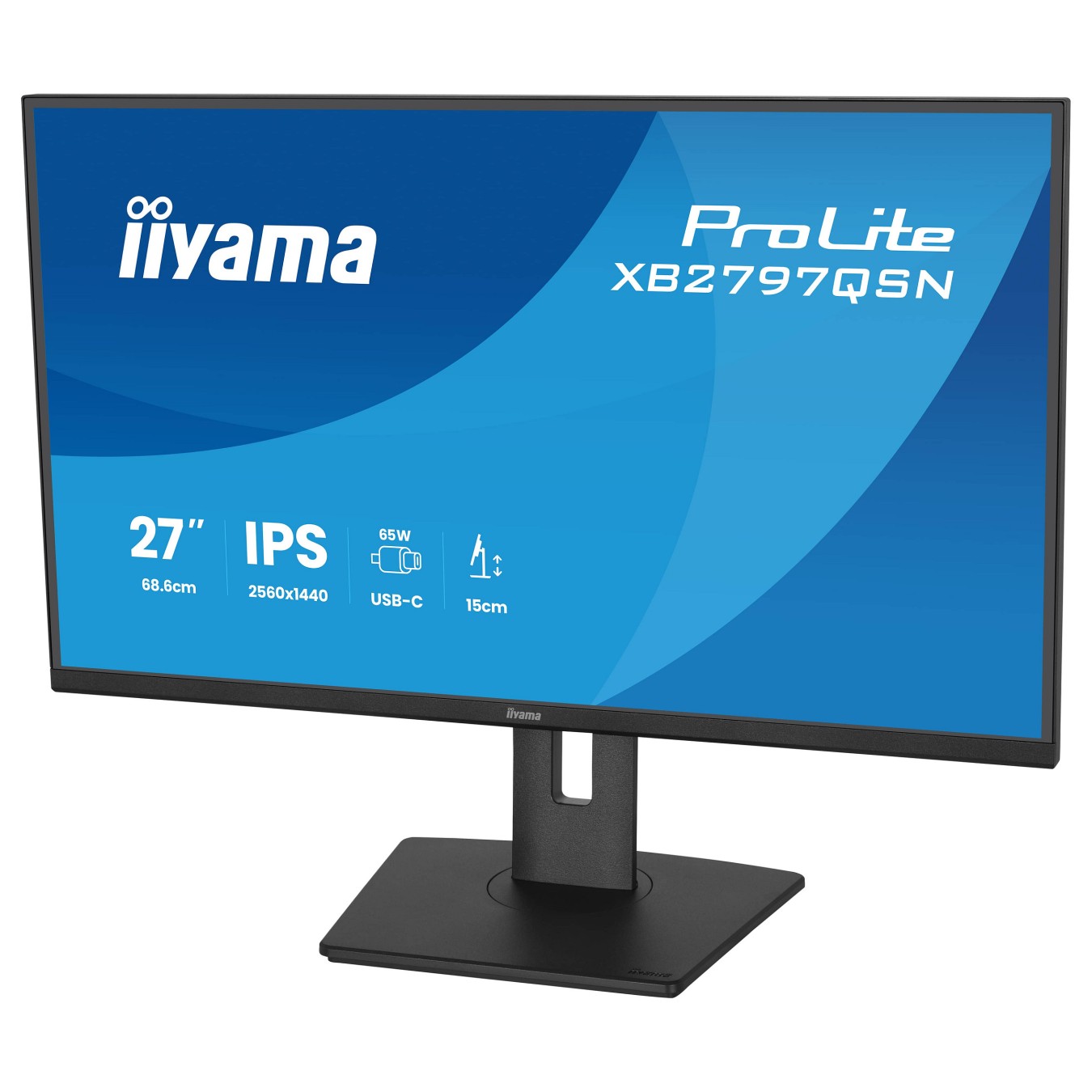 Buy IIYAMA 68.6cm (27') XB2797QSN-B1 16:9 HDMI+DP+USB-C IPS in Cyprus, Nicosia, Limassol, Larnaka, Pafos