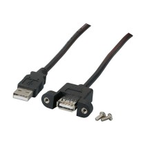 Buy EFB USB2.0 Verlängerung A-A,St.-Einbaubuchse,0.5m,sw,Classic in Cyprus, Nicosia, Limassol, Larnaka, Pafos