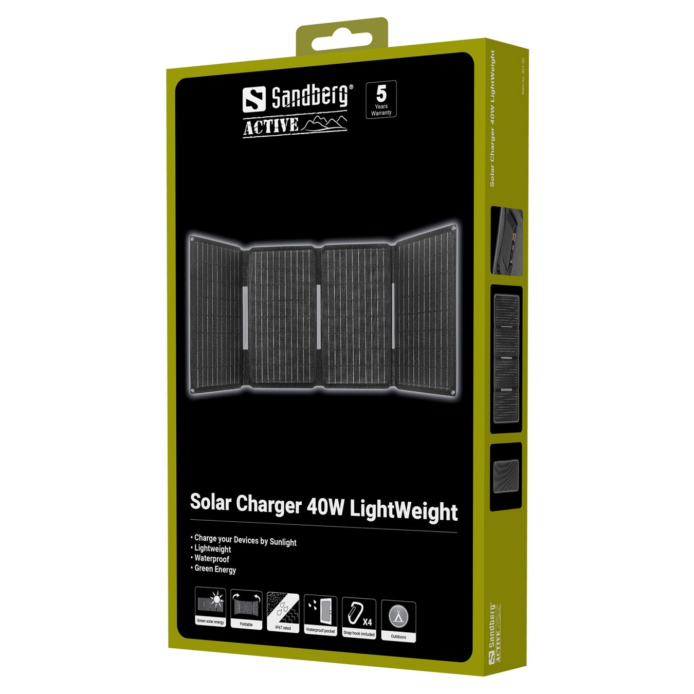 Buy 421-20 SANDBERG Solar Panel Akku 40 W in Cyprus, Nicosia, Limassol, Larnaka, Pafos