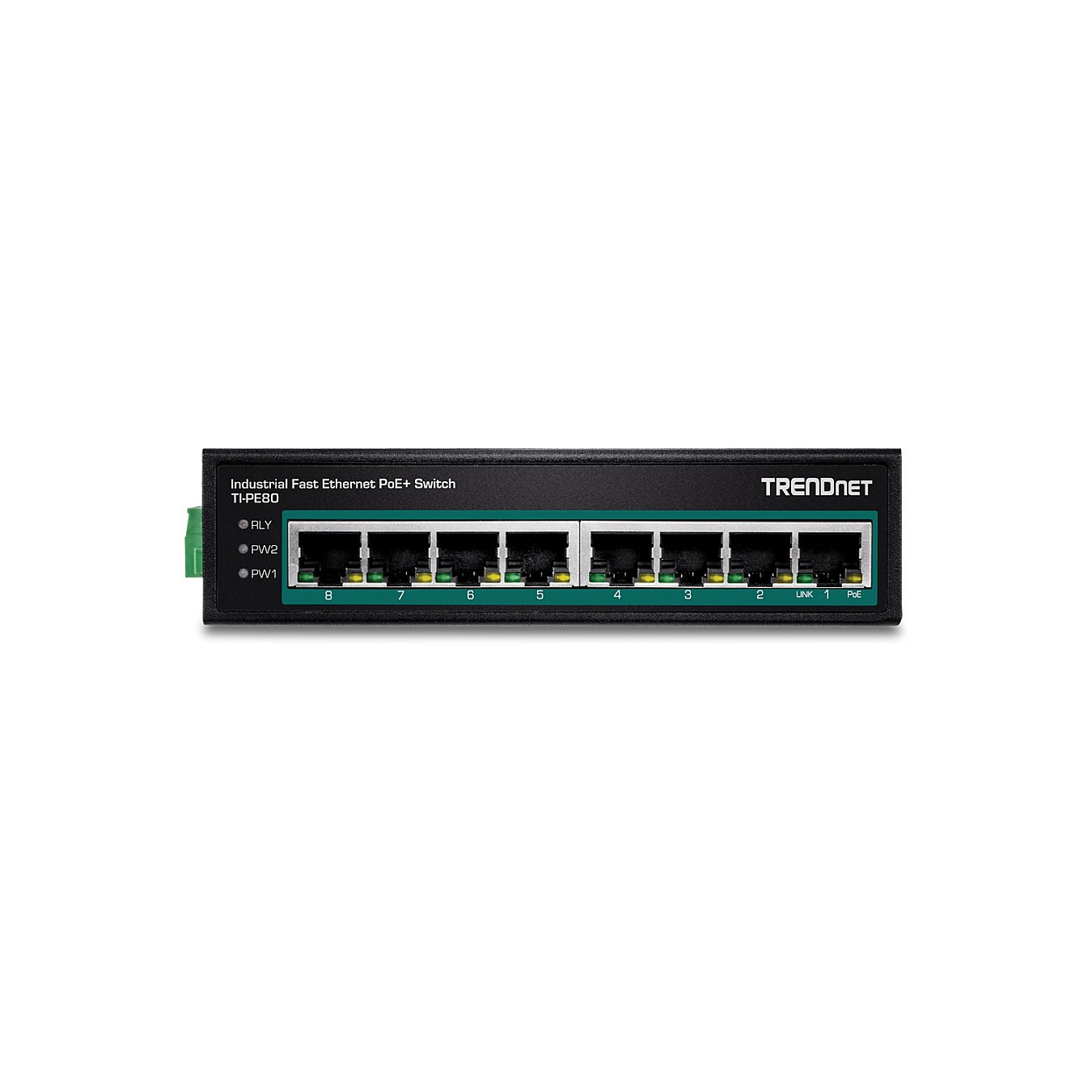 Buy TRENDnet TI-PE80 Industrial Fast Ethernet PoE+ DIN-Rail Switch 8-Port in Cyprus, Nicosia, Limassol, Larnaka, Pafos